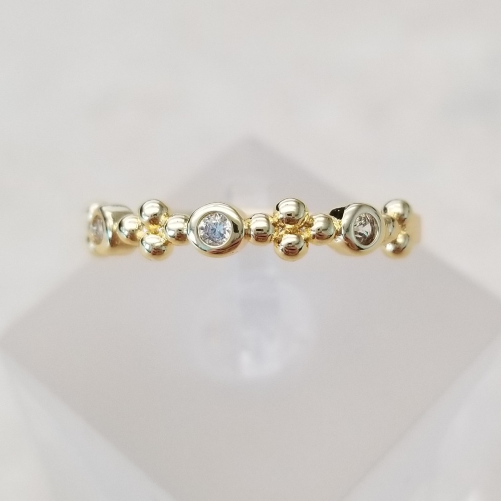 HOST PICK! 💛 18k Over Sterling Moonstone Ring Set - Picture 6 of 8